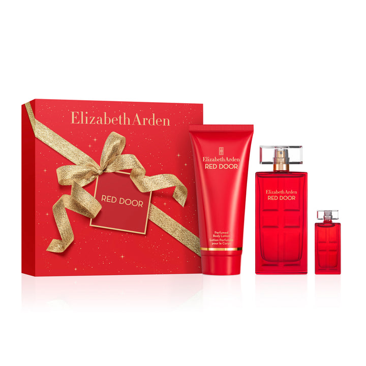 Coffret Trio Red Door Eau de Toilette 50 ml, Lotion Parfumée Corps