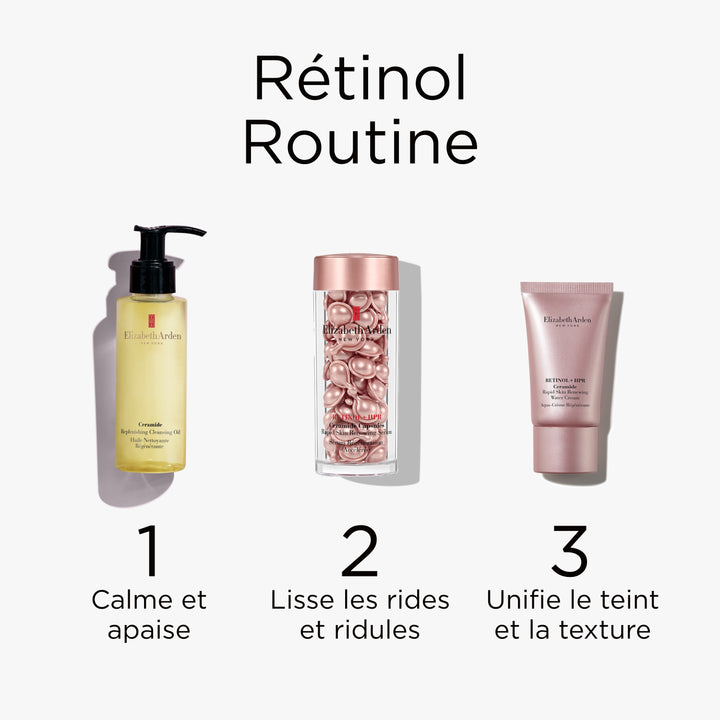 Coffret Retinol + HPR Ceramide Capsules Sérum et Water Cream + Ceramide Huile Démaquillante et Soins pour le Visage Anti-Rides
