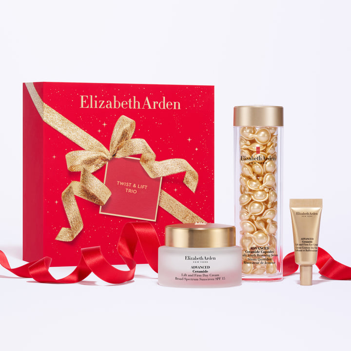 Coffret Trio Liftant Advanced Ceramide, 90 Capsules, Crème de Jour SPF 15 Liftante et Raffermissante