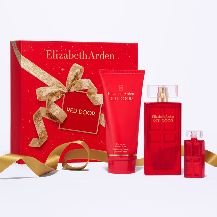 Coffret Trio Red Door Eau de Toilette 50 ml, Lotion Parfumée Corps