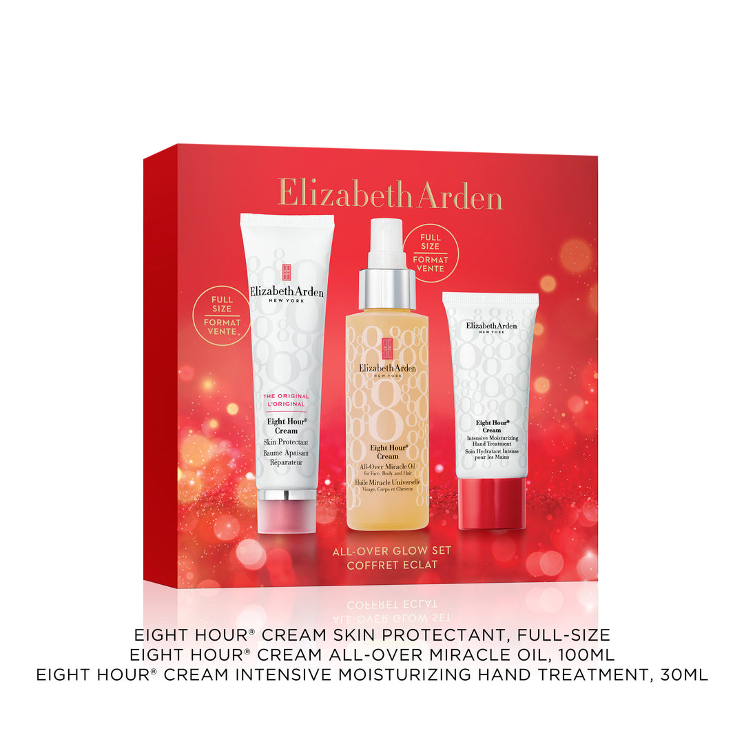 Coffret Trouvez l'Eclat, Eight Hour® Cream, Baume Réparateur L'Original, Huile Miracle Universelle, Soins Hydratant Intense pour les Mains