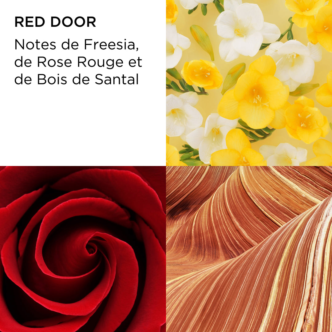 Coffret Trio Red Door Eau de Toilette 30 ml, Gel Douche Parfumé, Lotion Parfumée Corps