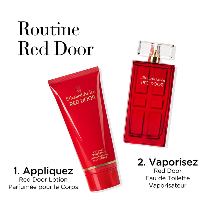 Coffret Trio Red Door Eau de Toilette 50 ml, Lotion Parfumée Corps