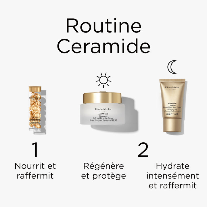 Coffret Trio, Advanced Ceramide Capsules, Lift and Firm Crème de Nuit et Crème de Jour SPF 15