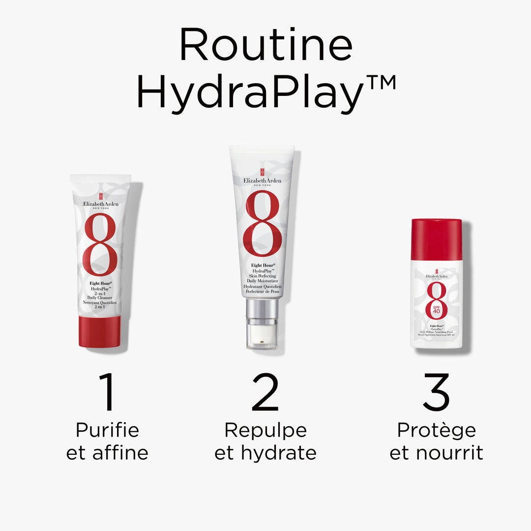 Coffret Eight Hour® Hydration Vacation, Crème Hydratante Visage Skin Perfecting, Nettoyant Visage 2-en-1, Daily Defense Fluid SPF 40