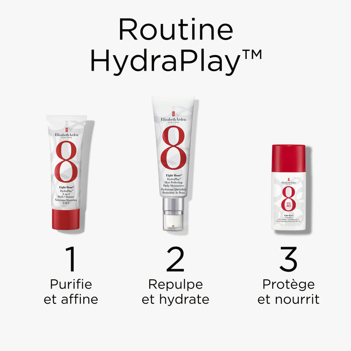 Coffret Eight Hour® Hydration Vacation, Crème Hydratante Visage Skin Perfecting, Nettoyant Visage 2-en-1, Daily Defense Fluid SPF 40
