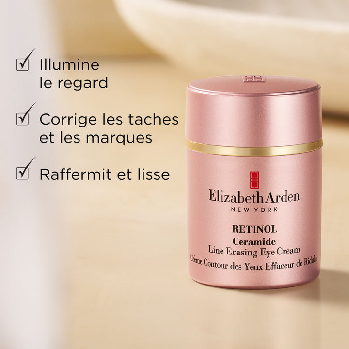 Rétinol Ceramide Crème Contour des Yeux Effaceur de Ridules