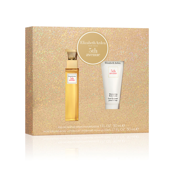Coffret Eau de Parfum Femme 5th Avenue, Lait Hydratant Corps