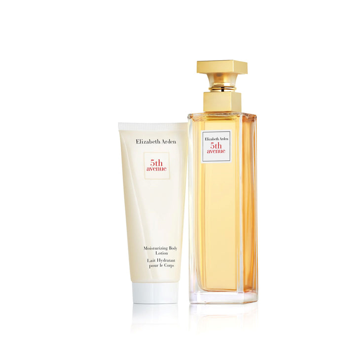 Coffret Eau de Parfum Femme 5th Avenue, Lait Hydratant Corps