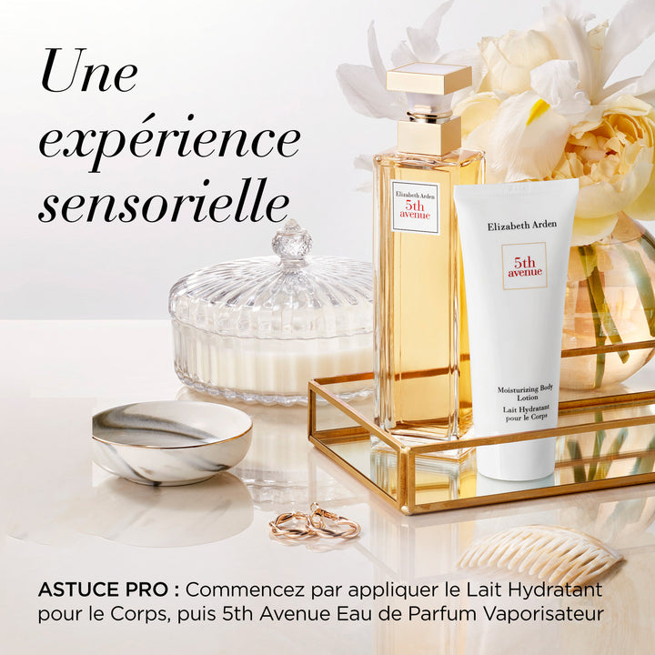 Coffret Eau de Parfum Femme 5th Avenue, Lait Hydratant Corps