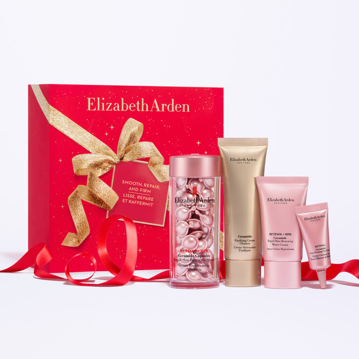 Coffret Lisse, Répare et Raffermit, Retinol + HPR Capsules & Aqua-crème, Advanced Ceramide Nettoyant