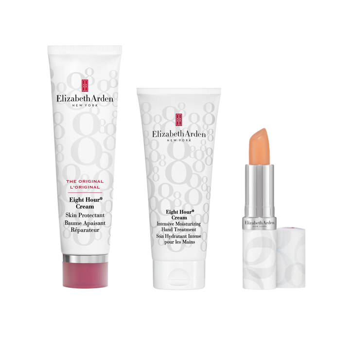 Trio Essentiels Eight Hour® - Baume Réparateur Original, Mains, Lèvres