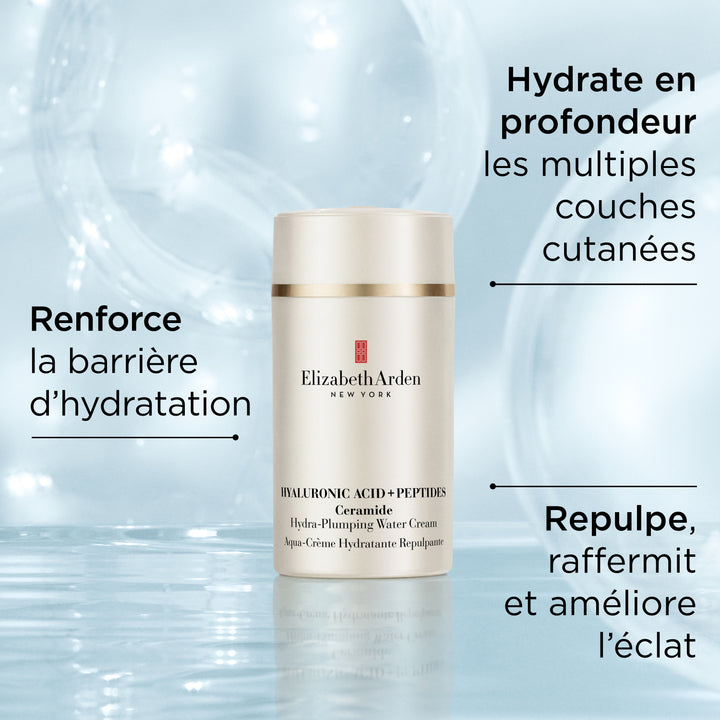 Hyaluronic Acid + Peptides Ceramide Aqua-Crème Hydratante et Repulpante
