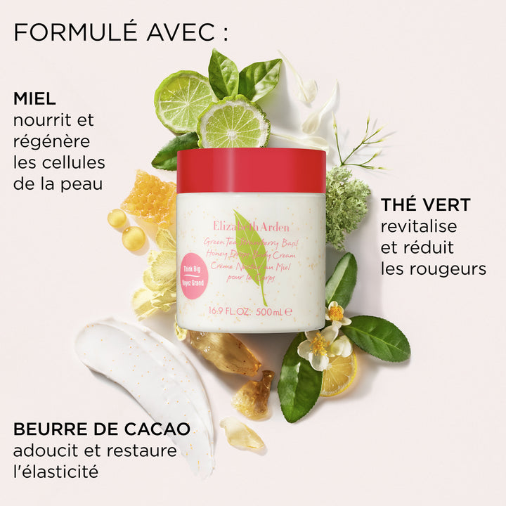 Green Tea Crème Strawberry Basil pour le corps